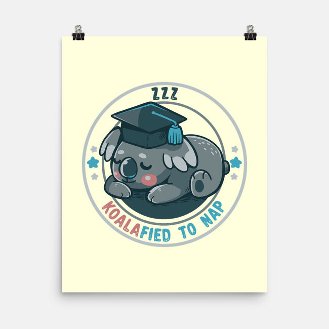 Koalafied To Nap-None-Matte-Poster-TechraNova