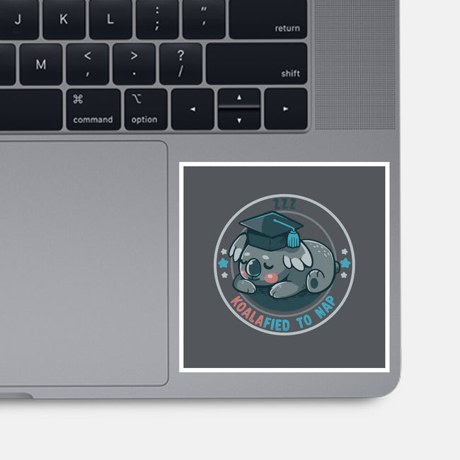 Koalafied To Nap-None-Glossy-Sticker-TechraNova