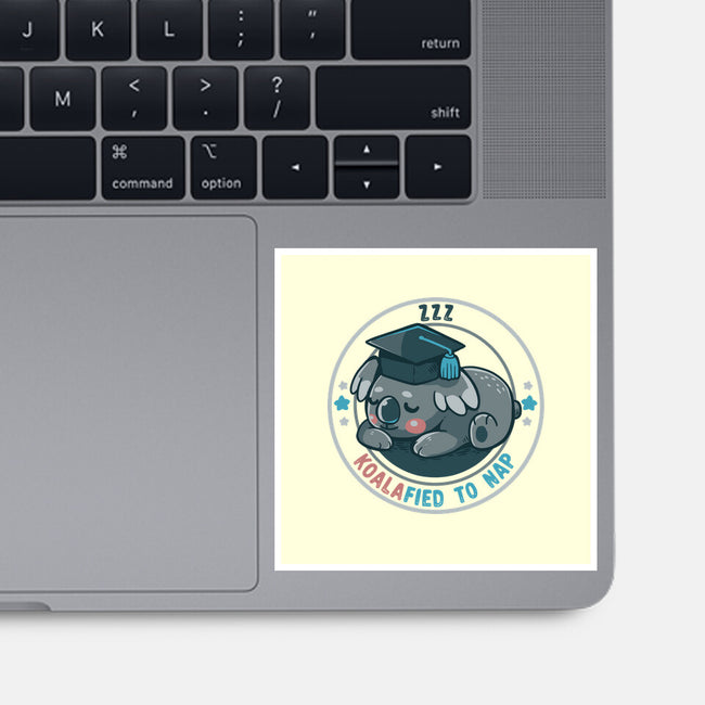 Koalafied To Nap-None-Glossy-Sticker-TechraNova