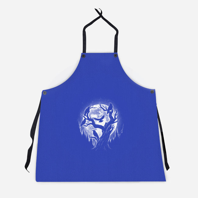Moonlight Crow-Unisex-Kitchen-Apron-fanfreak1