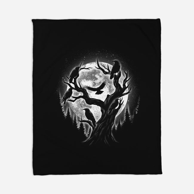 Moonlight Crow-None-Fleece-Blanket-fanfreak1