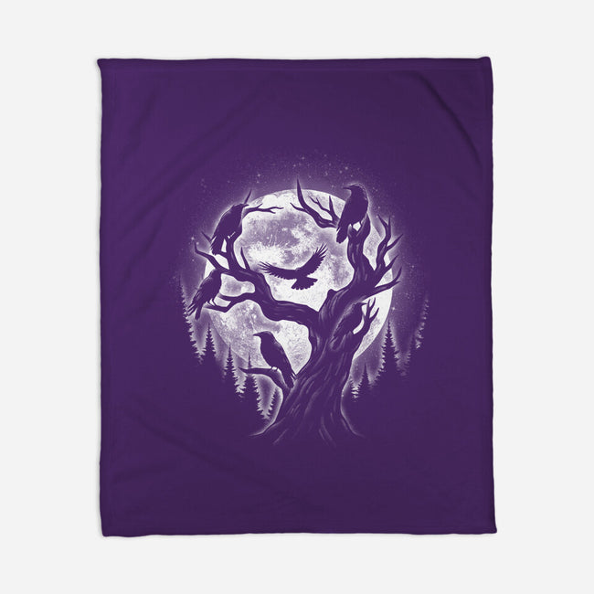 Moonlight Crow-None-Fleece-Blanket-fanfreak1