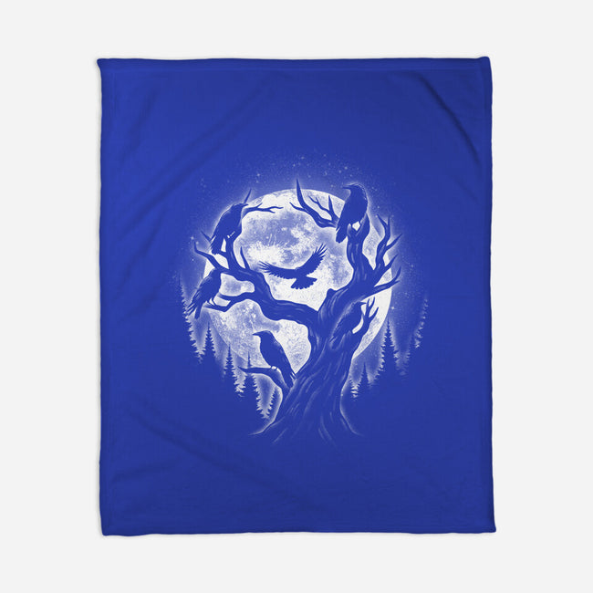 Moonlight Crow-None-Fleece-Blanket-fanfreak1