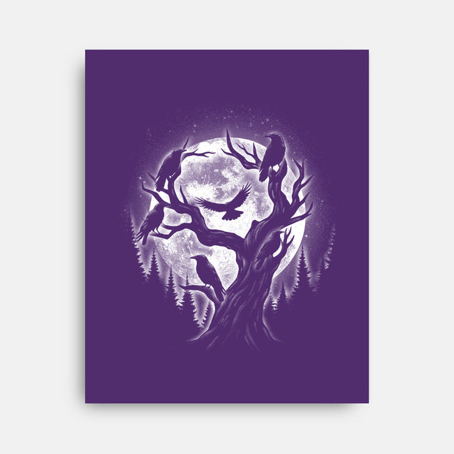 Moonlight Crow-None-Stretched-Canvas-fanfreak1