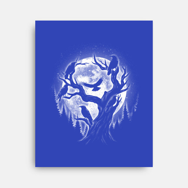 Moonlight Crow-None-Stretched-Canvas-fanfreak1