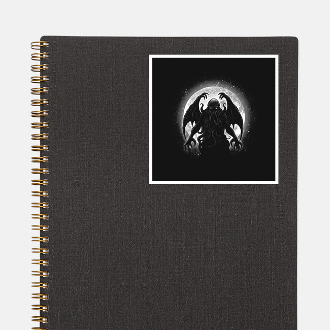 Moonlight Cthuhlu-None-Glossy-Sticker-fanfreak1