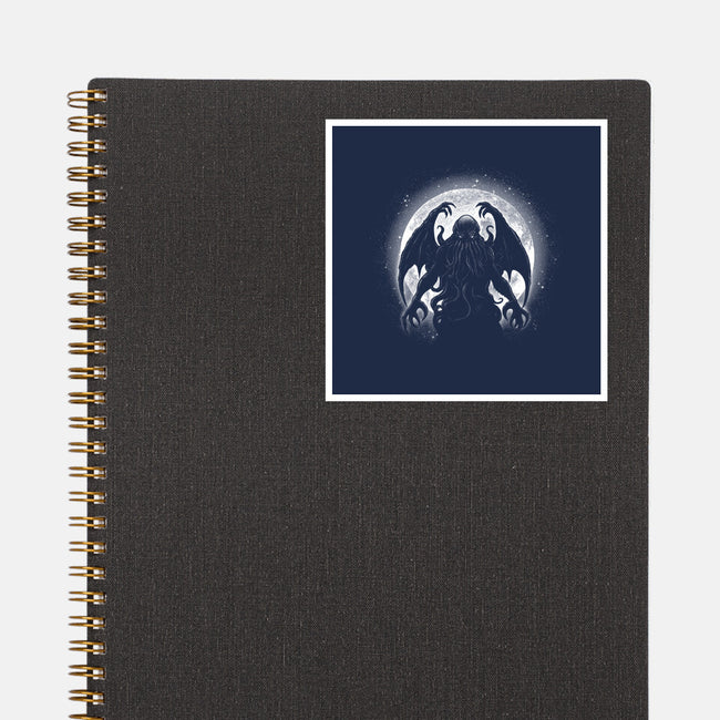 Moonlight Cthuhlu-None-Glossy-Sticker-fanfreak1