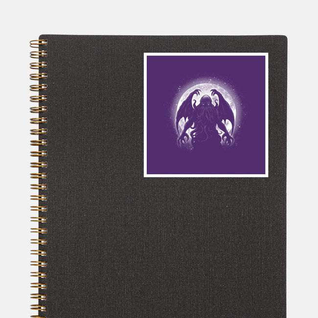 Moonlight Cthuhlu-None-Glossy-Sticker-fanfreak1