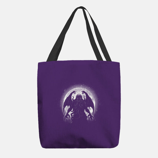 Moonlight Cthuhlu-None-Basic Tote-Bag-fanfreak1