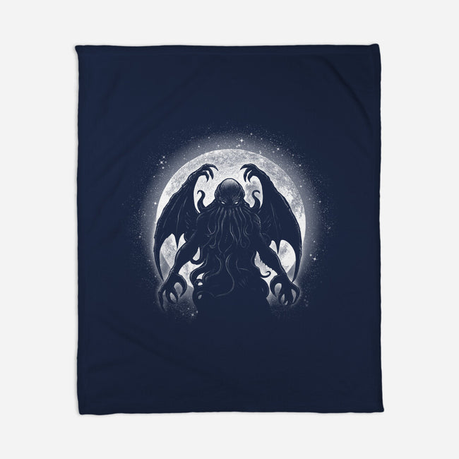 Moonlight Cthuhlu-None-Fleece-Blanket-fanfreak1