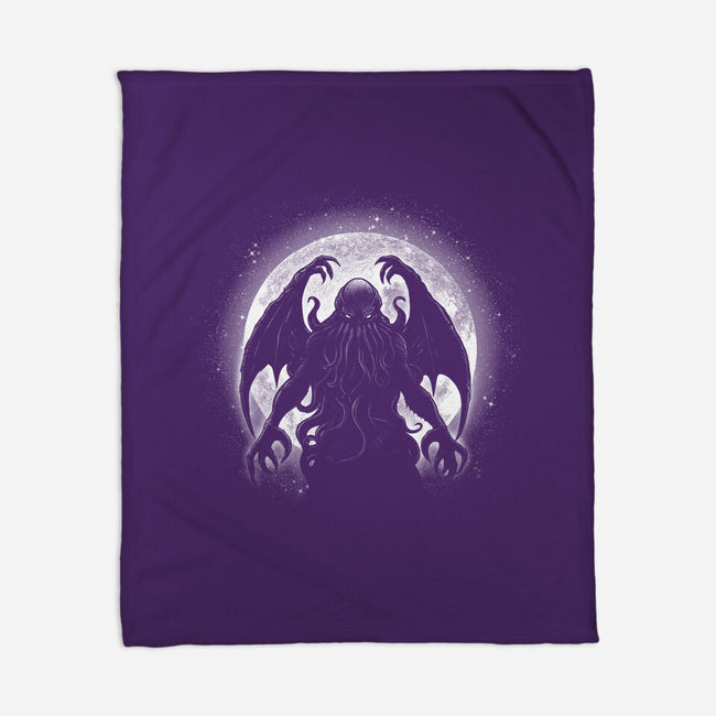 Moonlight Cthuhlu-None-Fleece-Blanket-fanfreak1
