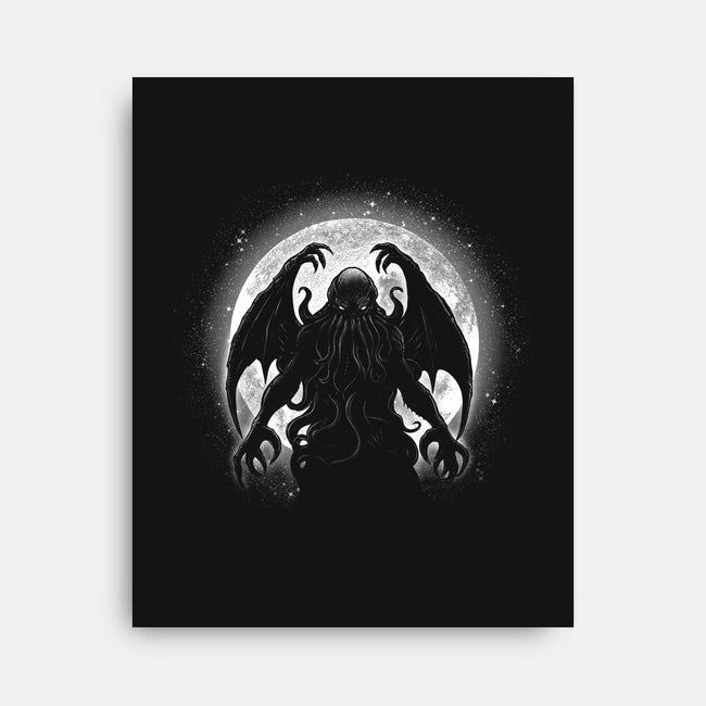 Moonlight Cthuhlu-None-Stretched-Canvas-fanfreak1