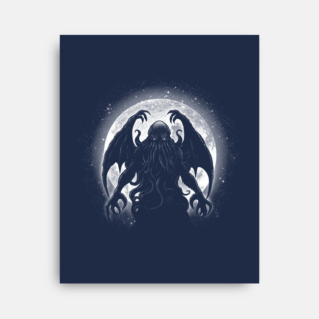 Moonlight Cthuhlu-None-Stretched-Canvas-fanfreak1