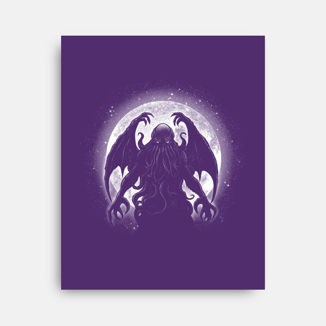 Moonlight Cthuhlu-None-Stretched-Canvas-fanfreak1