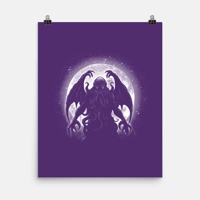 Moonlight Cthuhlu-None-Matte-Poster-fanfreak1