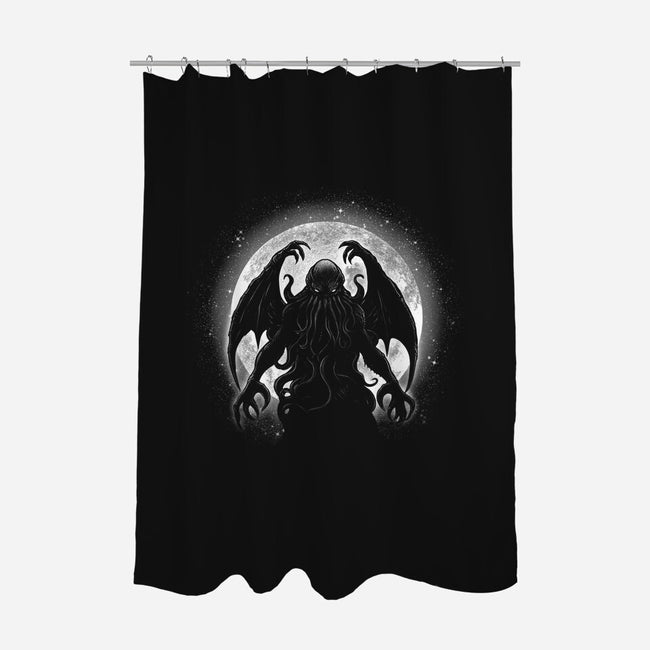 Moonlight Cthuhlu-None-Polyester-Shower Curtain-fanfreak1