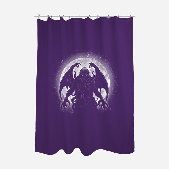 Moonlight Cthuhlu-None-Polyester-Shower Curtain-fanfreak1