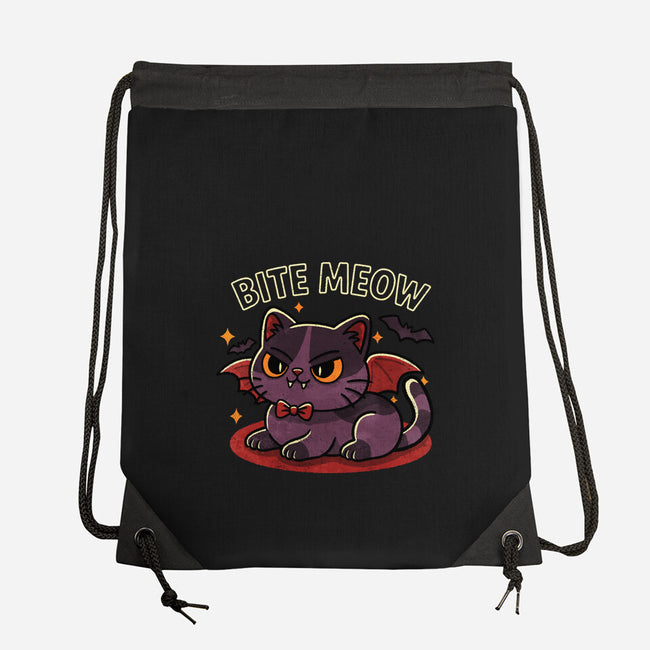 Bite Meow-None-Drawstring-Bag-fanfreak1