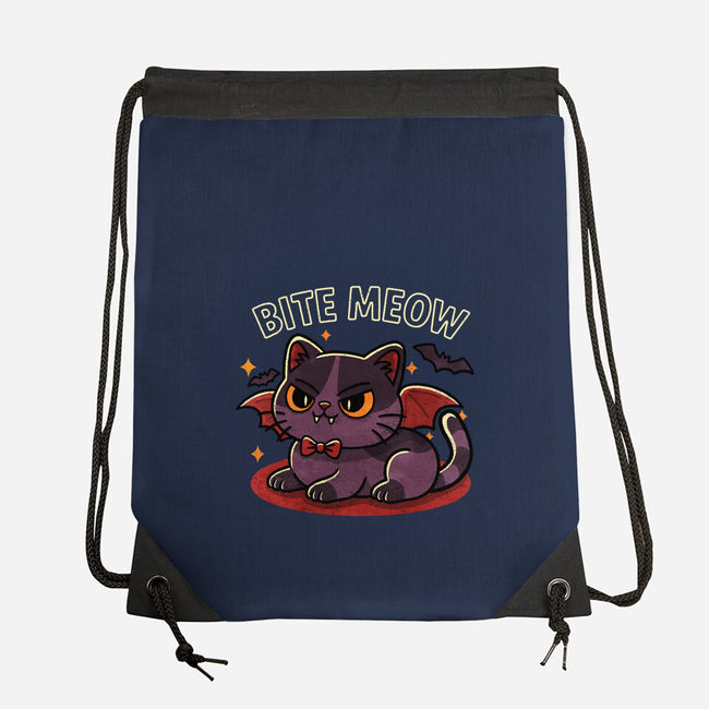 Bite Meow-None-Drawstring-Bag-fanfreak1