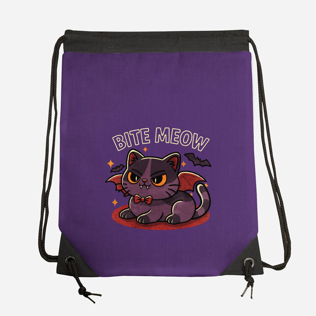 Bite Meow-None-Drawstring-Bag-fanfreak1