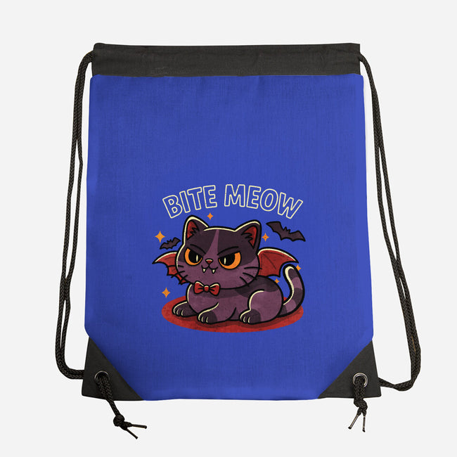 Bite Meow-None-Drawstring-Bag-fanfreak1