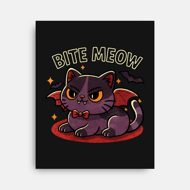 Bite Meow-None-Stretched-Canvas-fanfreak1