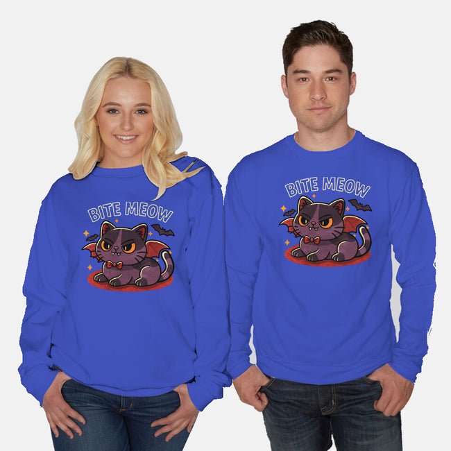 Bite Meow-Unisex-Crew Neck-Sweatshirt-fanfreak1