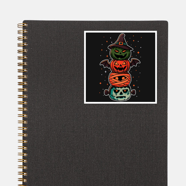 Pumpkin Totem-None-Glossy-Sticker-fanfreak1