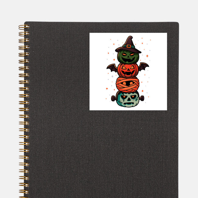 Pumpkin Totem-None-Glossy-Sticker-fanfreak1
