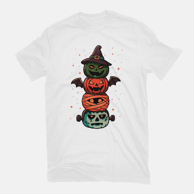 Pumpkin Totem-Womens-Fitted-Tee-fanfreak1