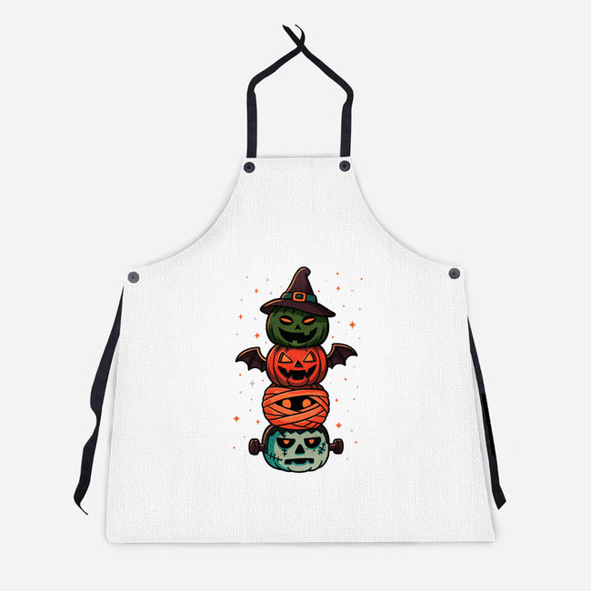Pumpkin Totem-Unisex-Kitchen-Apron-fanfreak1