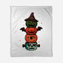 Pumpkin Totem-None-Fleece-Blanket-fanfreak1