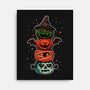 Pumpkin Totem-None-Stretched-Canvas-fanfreak1
