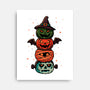 Pumpkin Totem-None-Stretched-Canvas-fanfreak1