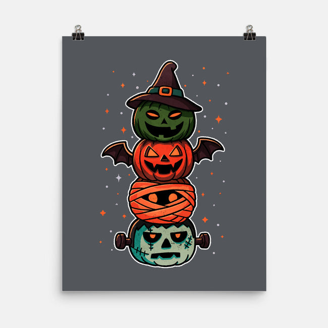 Pumpkin Totem-None-Matte-Poster-fanfreak1