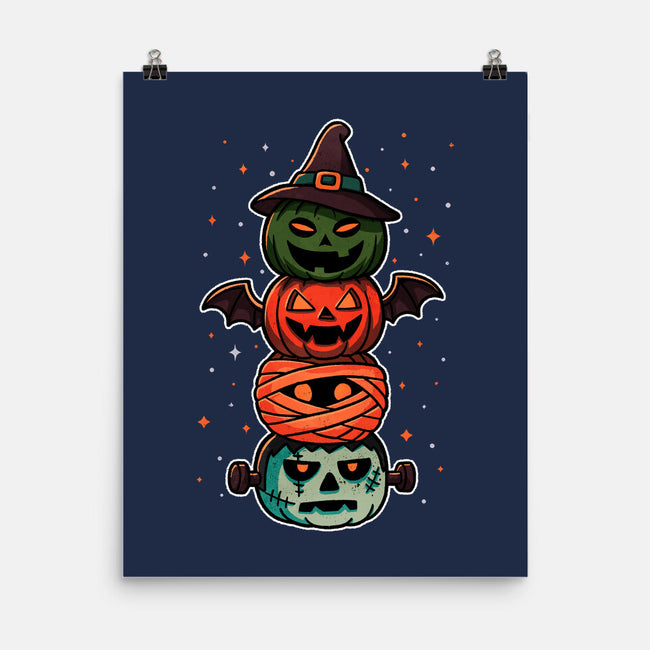 Pumpkin Totem-None-Matte-Poster-fanfreak1