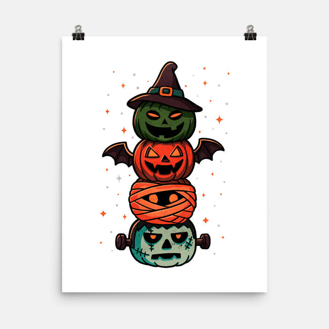 Pumpkin Totem-None-Matte-Poster-fanfreak1