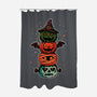 Pumpkin Totem-None-Polyester-Shower Curtain-fanfreak1
