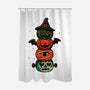 Pumpkin Totem-None-Polyester-Shower Curtain-fanfreak1