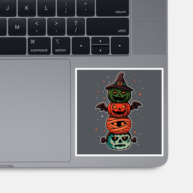 Pumpkin Totem-None-Glossy-Sticker-fanfreak1