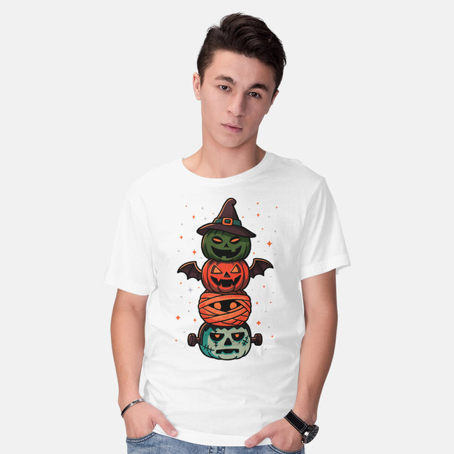 Pumpkin Totem-Mens-Basic-Tee-fanfreak1