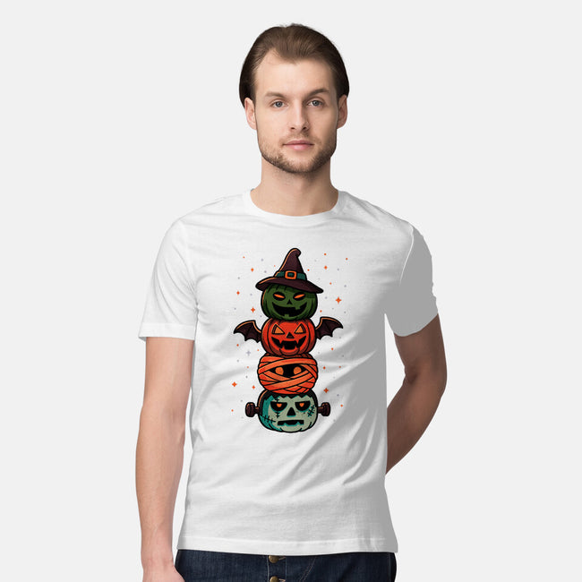 Pumpkin Totem-Mens-Premium-Tee-fanfreak1