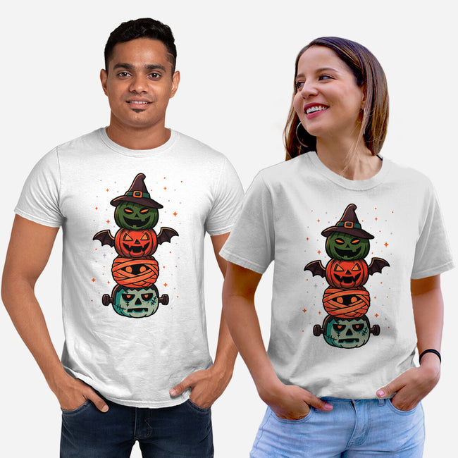 Pumpkin Totem-Unisex-Basic-Tee-fanfreak1