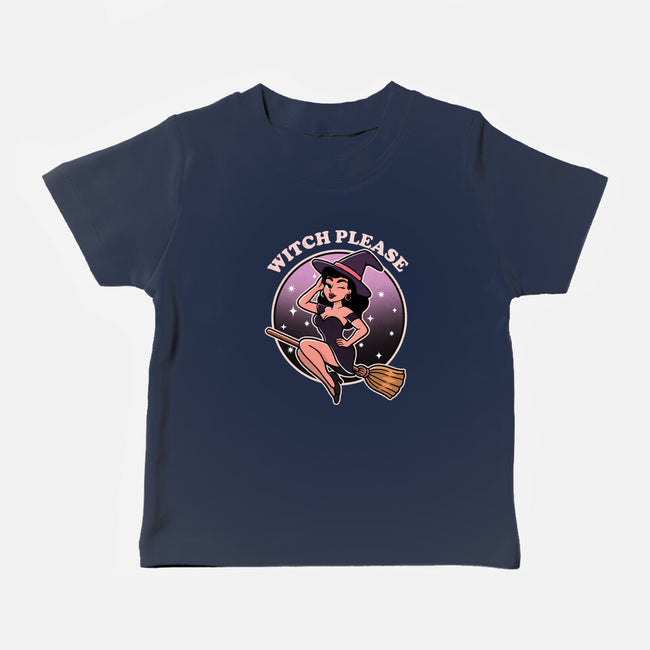 Spooky Witch Please-Baby-Basic-Tee-fanfreak1