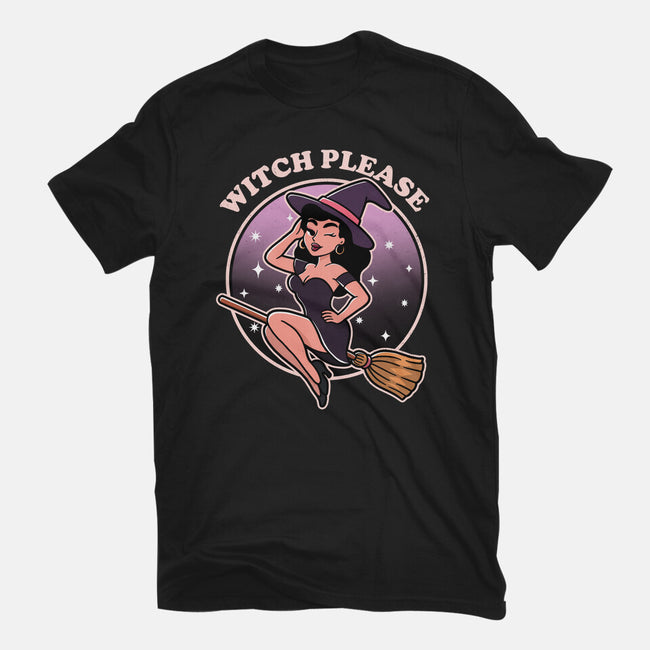 Spooky Witch Please-Mens-Basic-Tee-fanfreak1