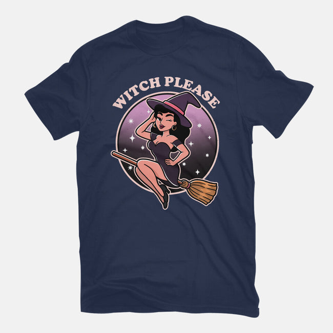 Spooky Witch Please-Mens-Basic-Tee-fanfreak1