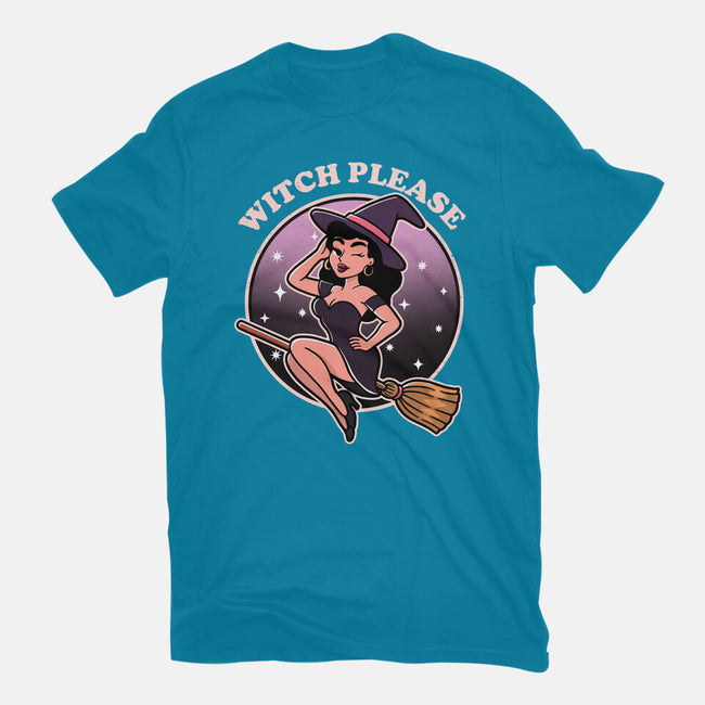 Spooky Witch Please-Mens-Basic-Tee-fanfreak1