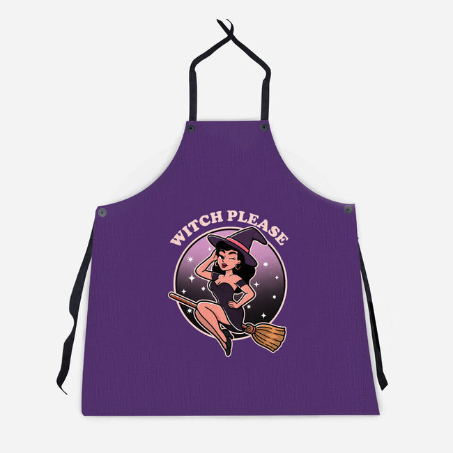 Spooky Witch Please-Unisex-Kitchen-Apron-fanfreak1