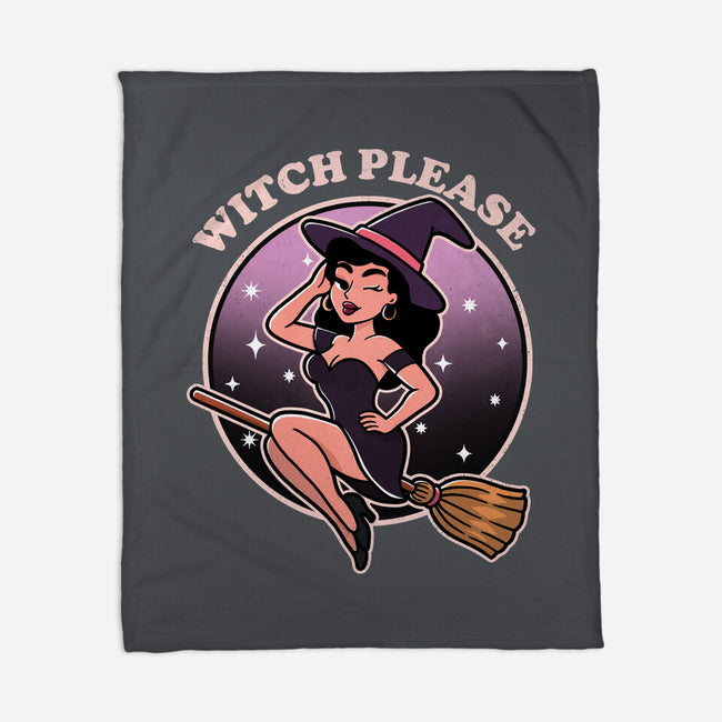 Spooky Witch Please-None-Fleece-Blanket-fanfreak1