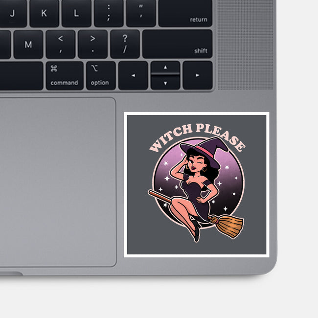 Spooky Witch Please-None-Glossy-Sticker-fanfreak1
